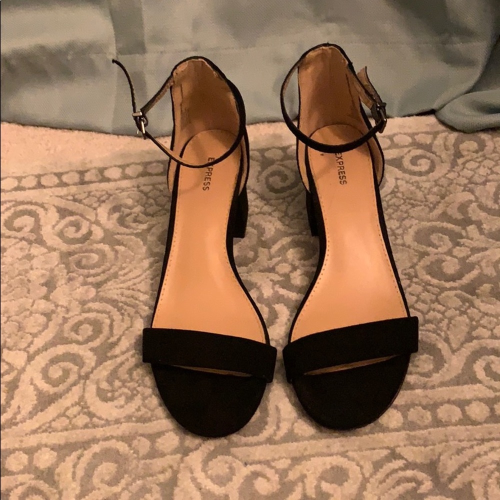 EXPRESS Velvet Heeled Sandals